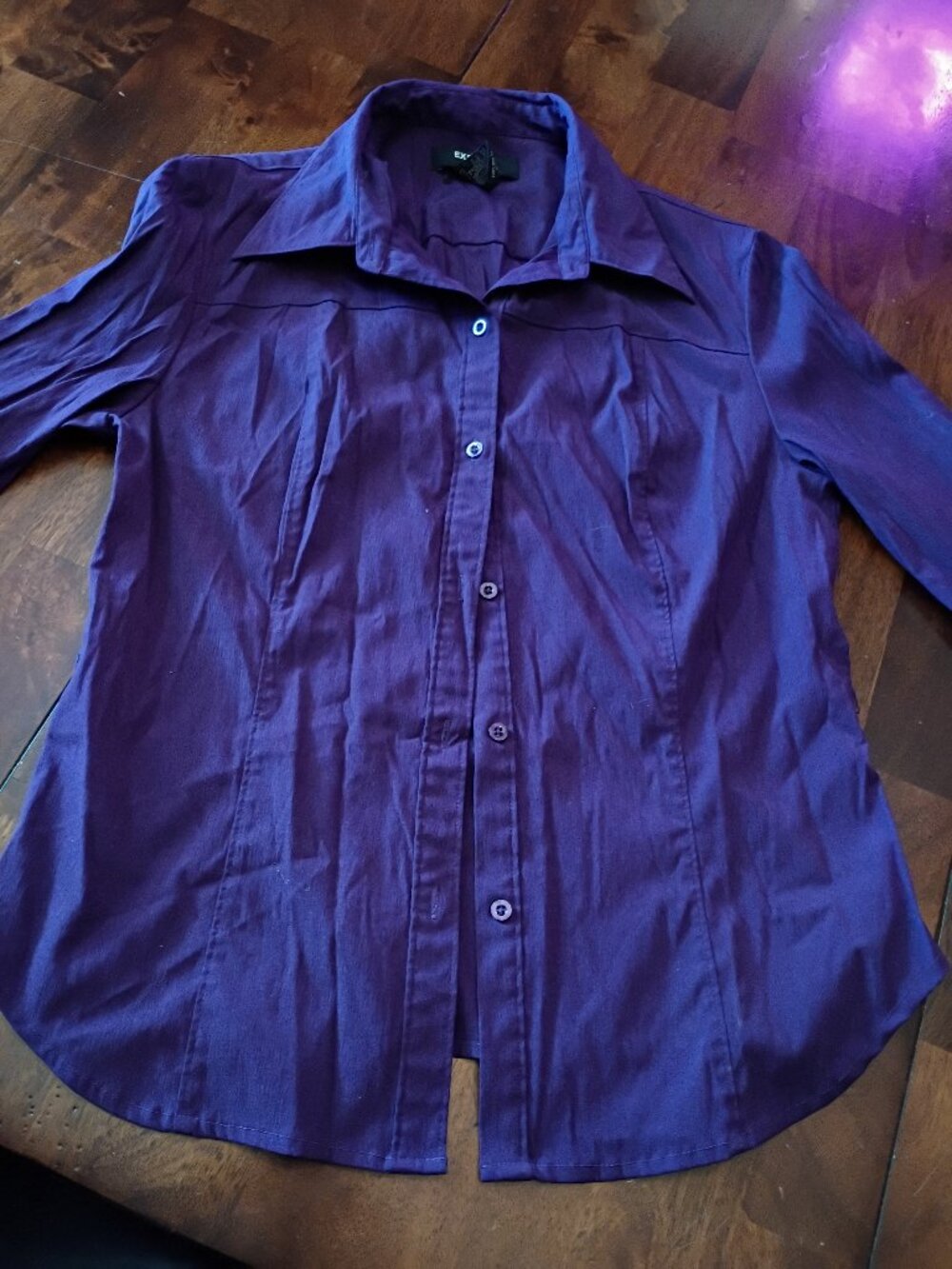 Express Vintage Dress Button Up Top.
